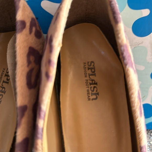 Women’s Splash Animal Leopard Print Heels Sz 7.5 - Picture 5 of 7